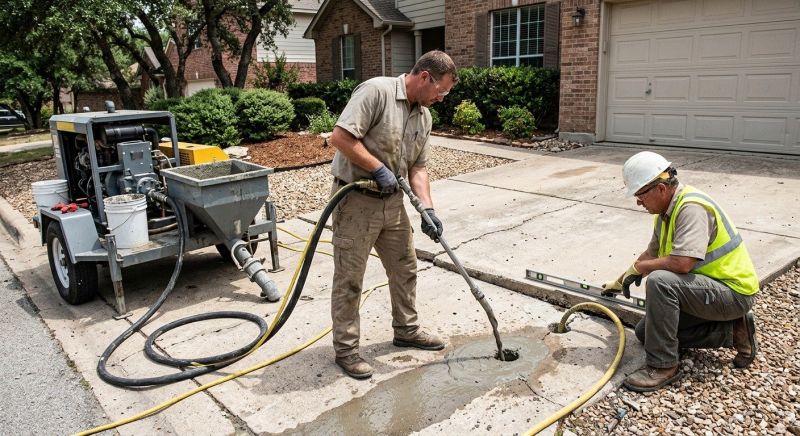 Mudjacking in West Des Moines, IA