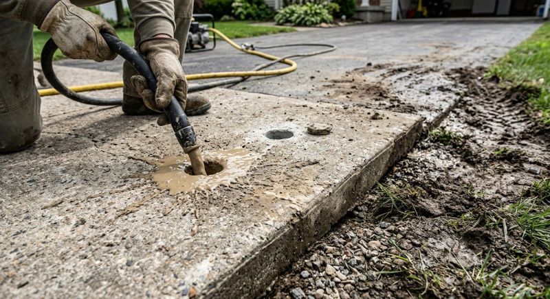 Mudjacking in West Des Moines, IA